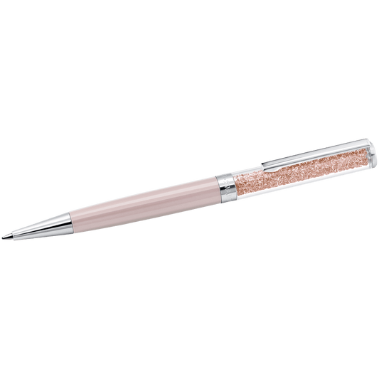 Crystalline ballpoint pen, Pink, Pink lacquered, Chrome plated 5224391
