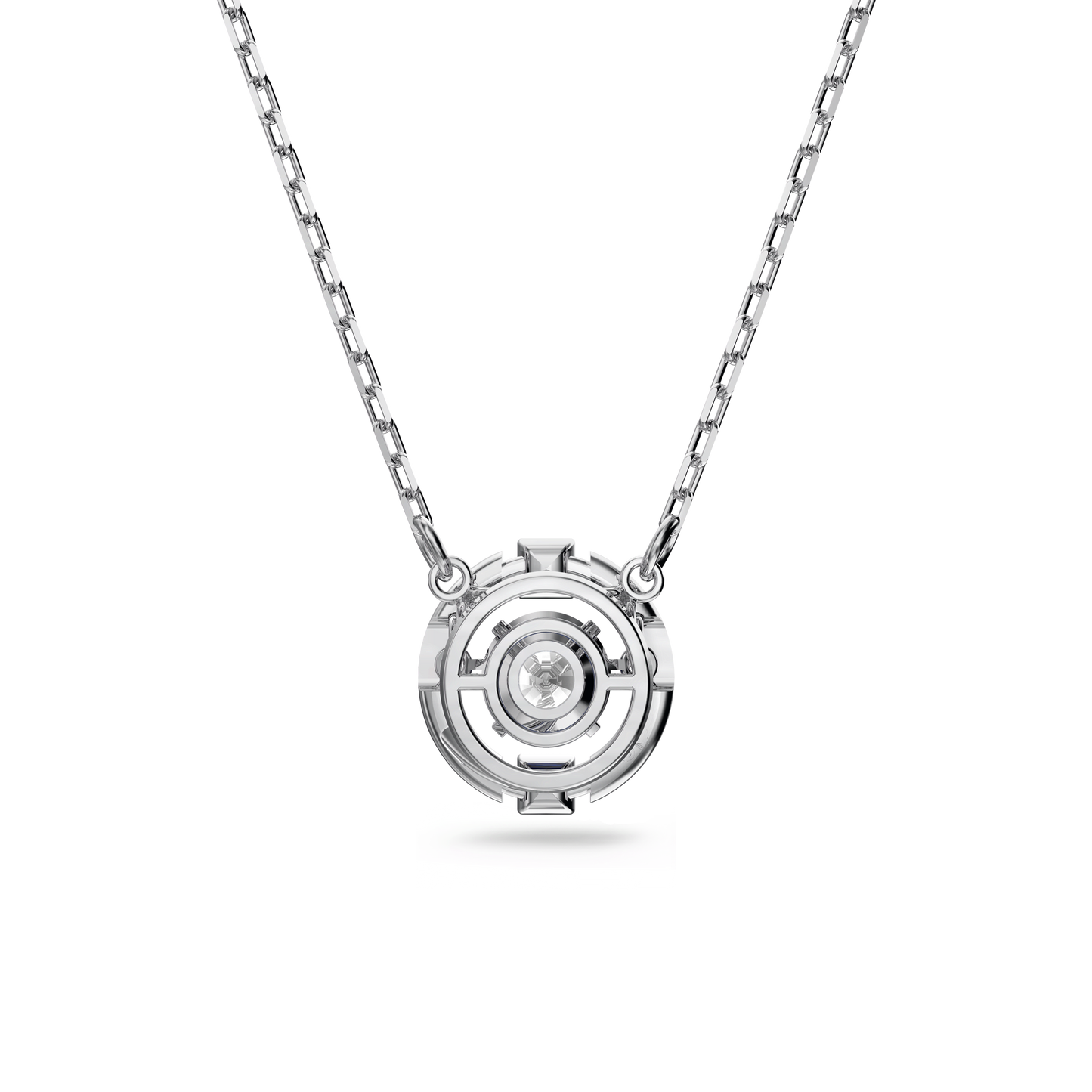Una necklace, Round cut, White, Rhodium plated 5286137