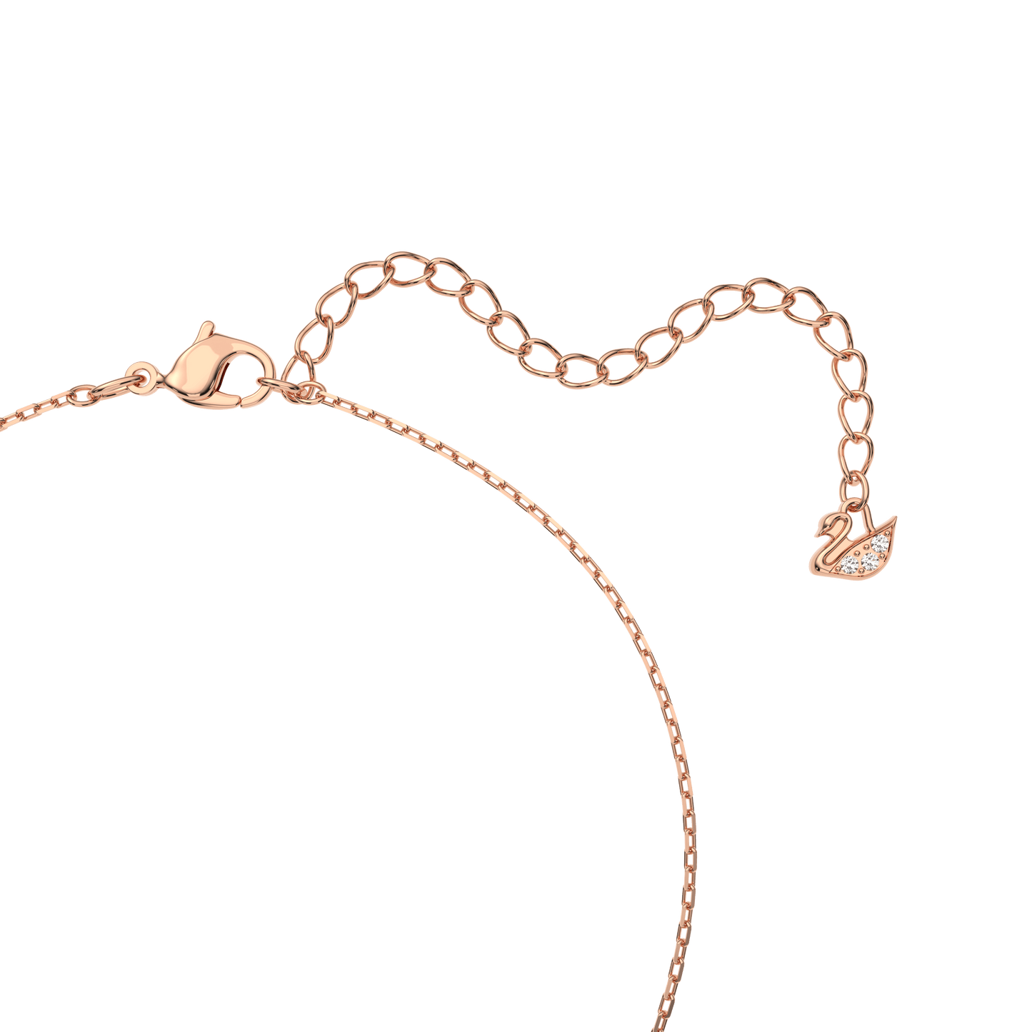 Swan pendant, Swan, Pink, Rose gold-tone plated 5469989