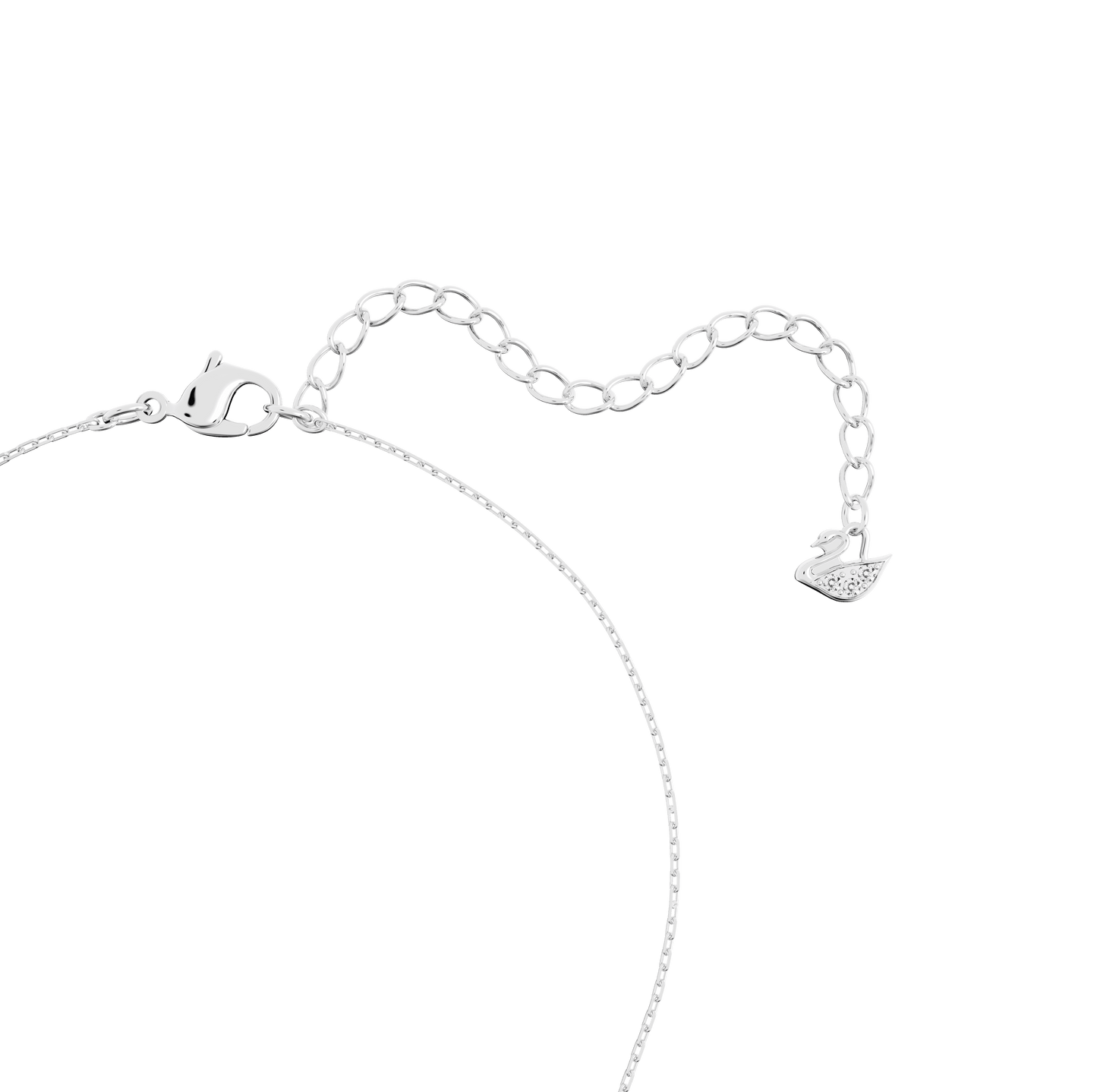Stilla pendant, Round cut, White, Rhodium plated 5472635