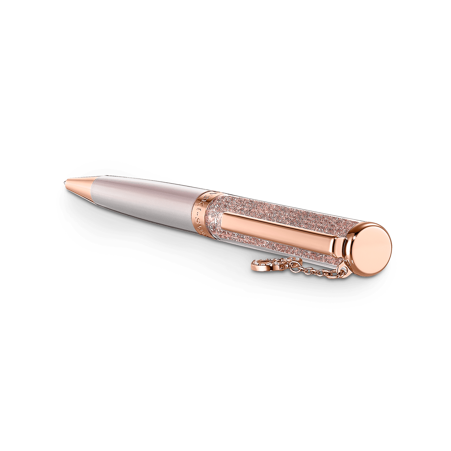 Crystalline ballpoint pen, Heart, Rose gold tone, Pink lacquered, Rose gold-tone plated 5527536