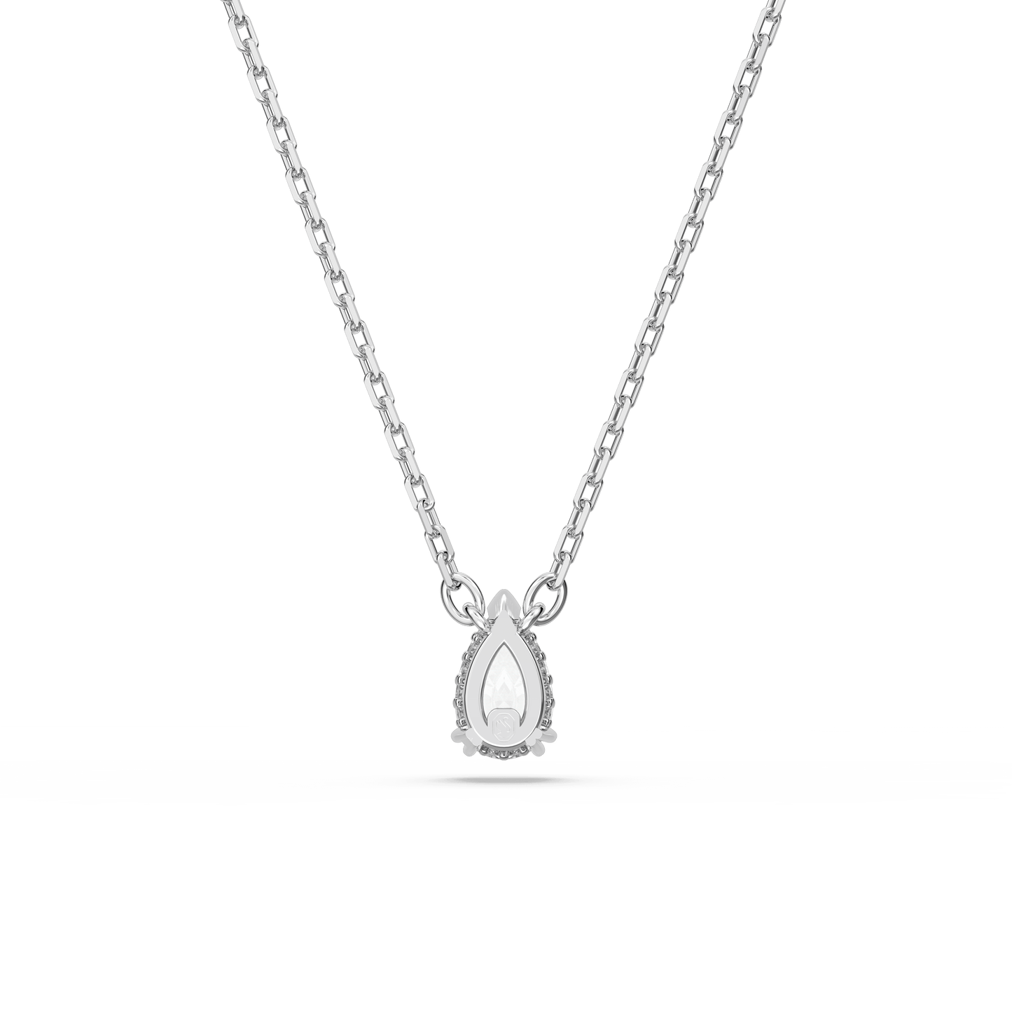 Stilla pendant, Pear cut, White, Rhodium plated 5636708