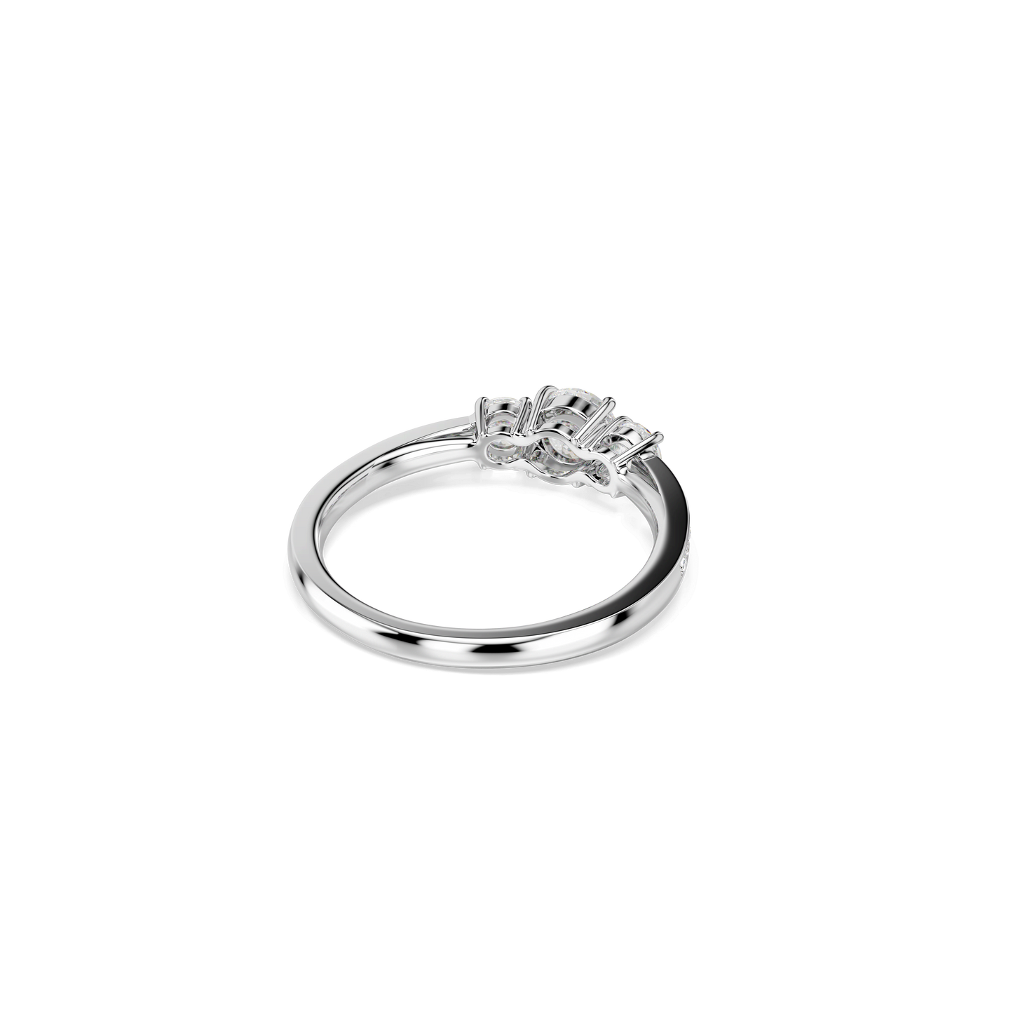 Stilla Attract ring, Round cut, White, Silver-tone finish 5656290