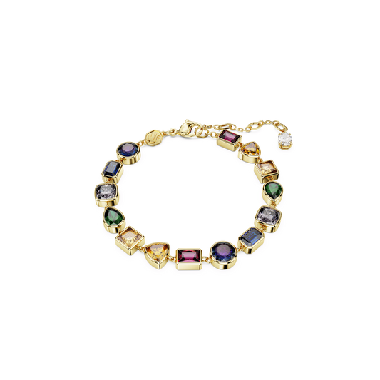 Imber bracelet, Mixed cuts, Multicolored, Gold-tone plated 5662925