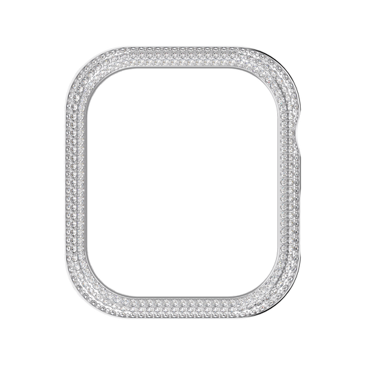 Sparkling case, For Apple Watch® Series 7, 41 mm, Silver tone 5663567