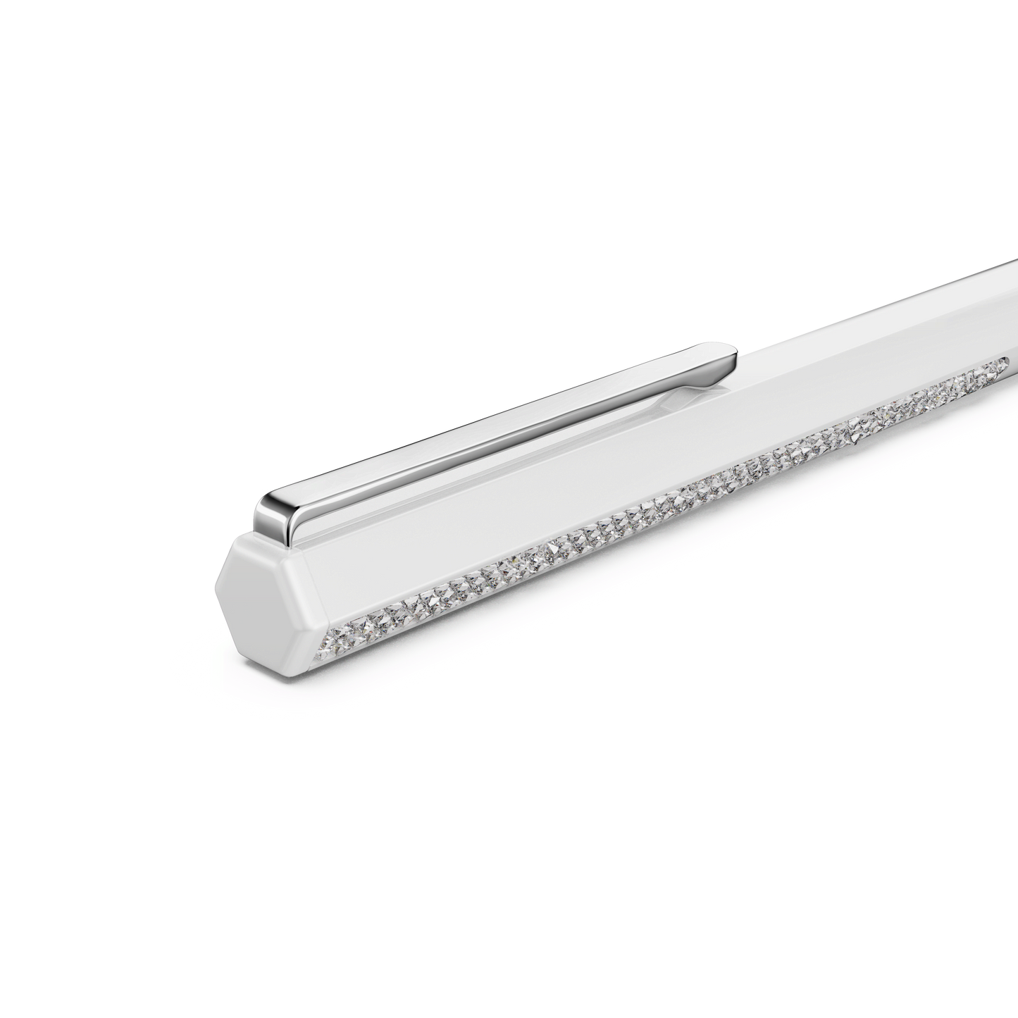 Shimmer ballpoint pen, White lacquered, Chrome plated 5678183