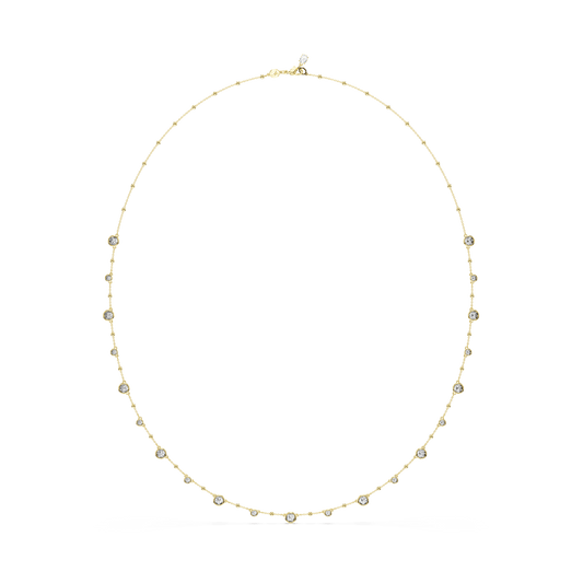 Imber strandage, Round cut, White, Gold-tone plated 5680091