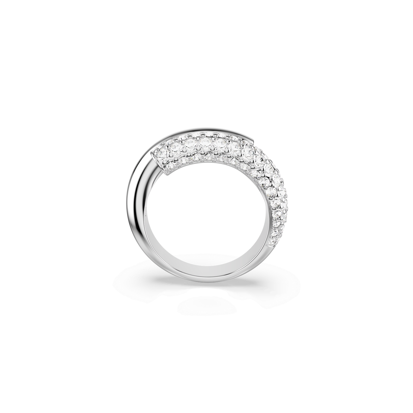 Dextera ring, White, Rhodium plated 5695938