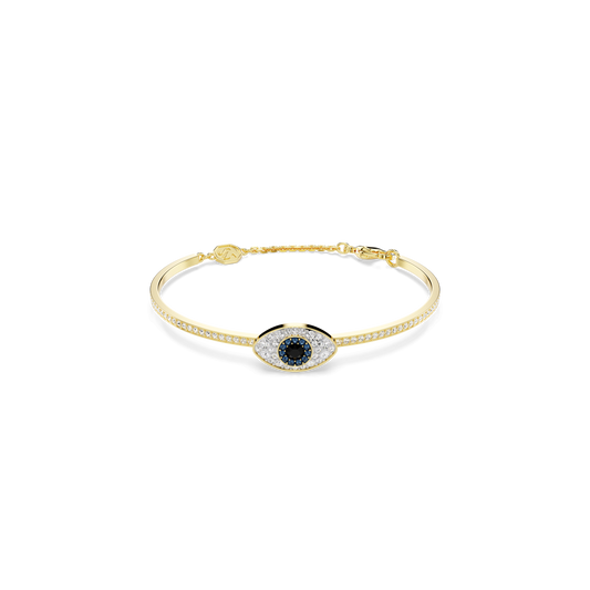 Symbolica bangle, Evil eye, Blue, Gold-tone plated 5696467