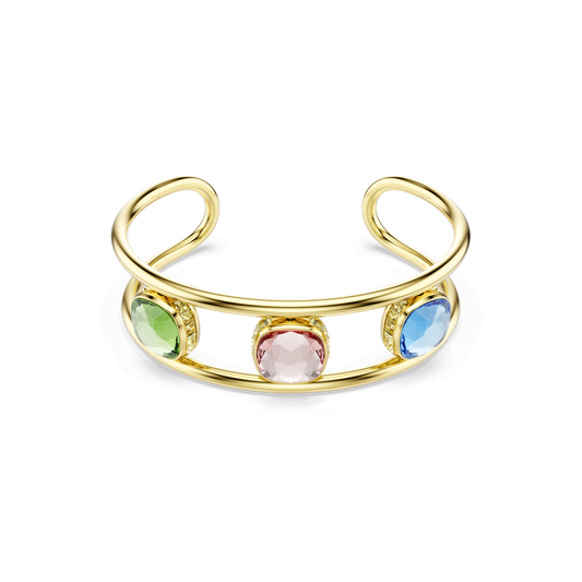 Chroma cuff, Cushion cut, Multicolored, Gold-tone plated 5705836