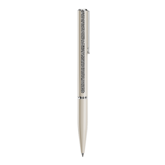 Shimmer ballpoint pen, Beige, Beige lacquered, Chrome plated 5707705