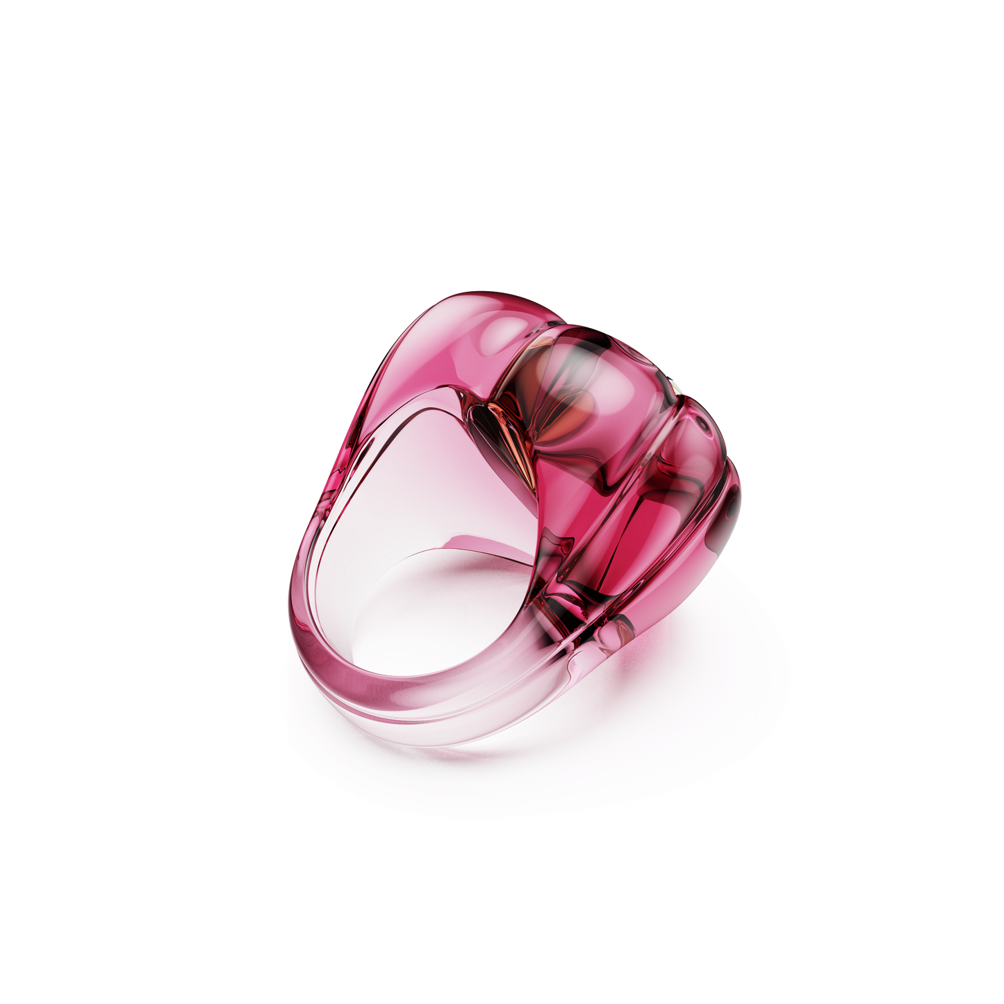 Dulcis cocktail ring, Heart cut, Pavé, Heart, Pink 5709996