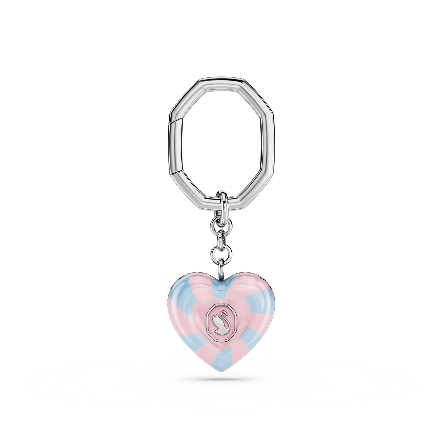 Key ring, Heart cut, Heart, Multicolored, Rhodium plated 5713882