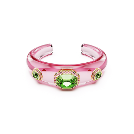 Dulcis cuff, Mixed cuts, Multicolored, Gold-tone plated 5714382