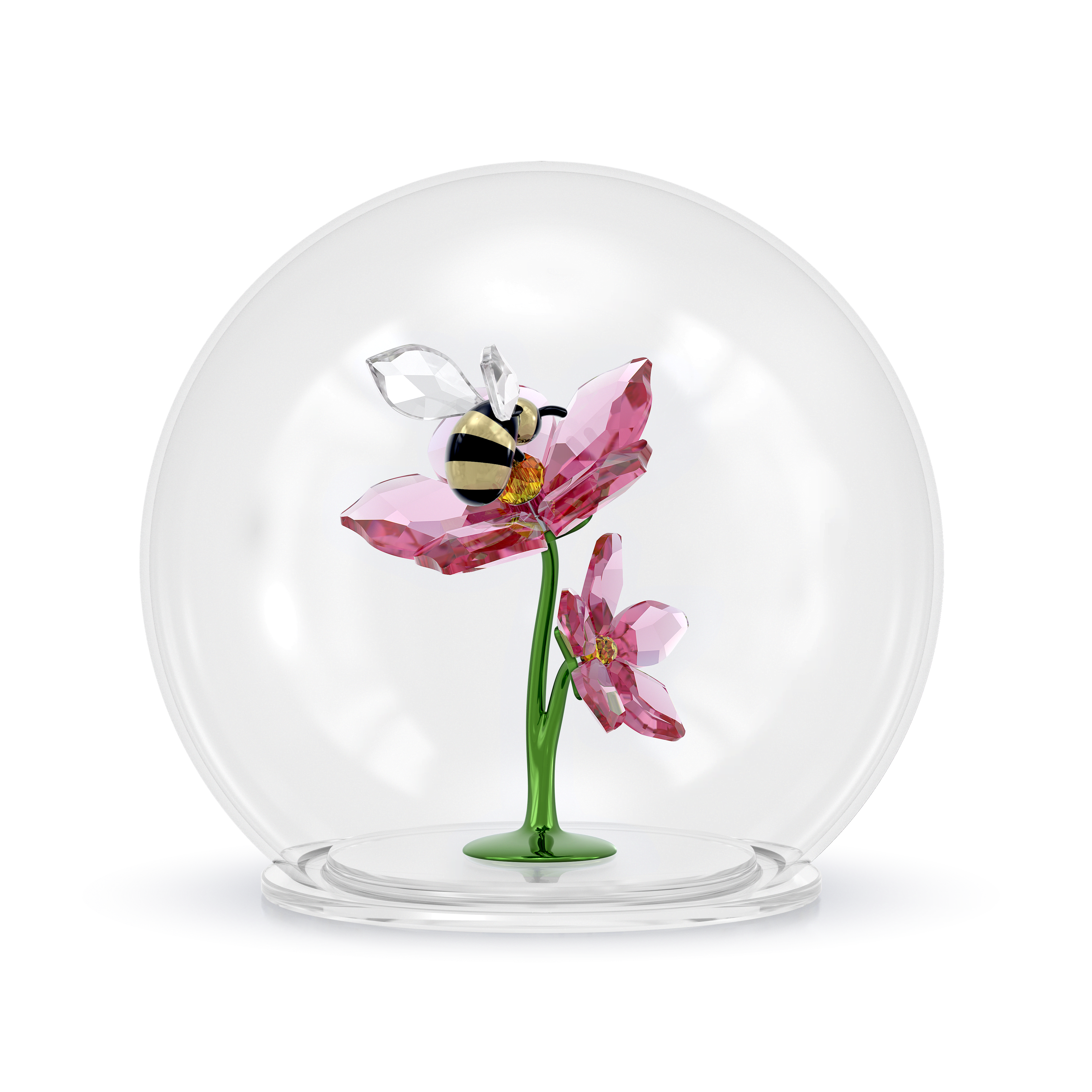 新品最初値下げ】Swarovski Idyllia ガラスボール 蜂と花 置物 新品