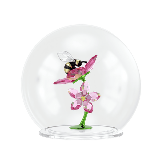 Idyllia Glass Ball Bee and Flowers 5721549