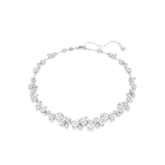 Constella necklace, Round cut, White, Rhodium plated 5722472