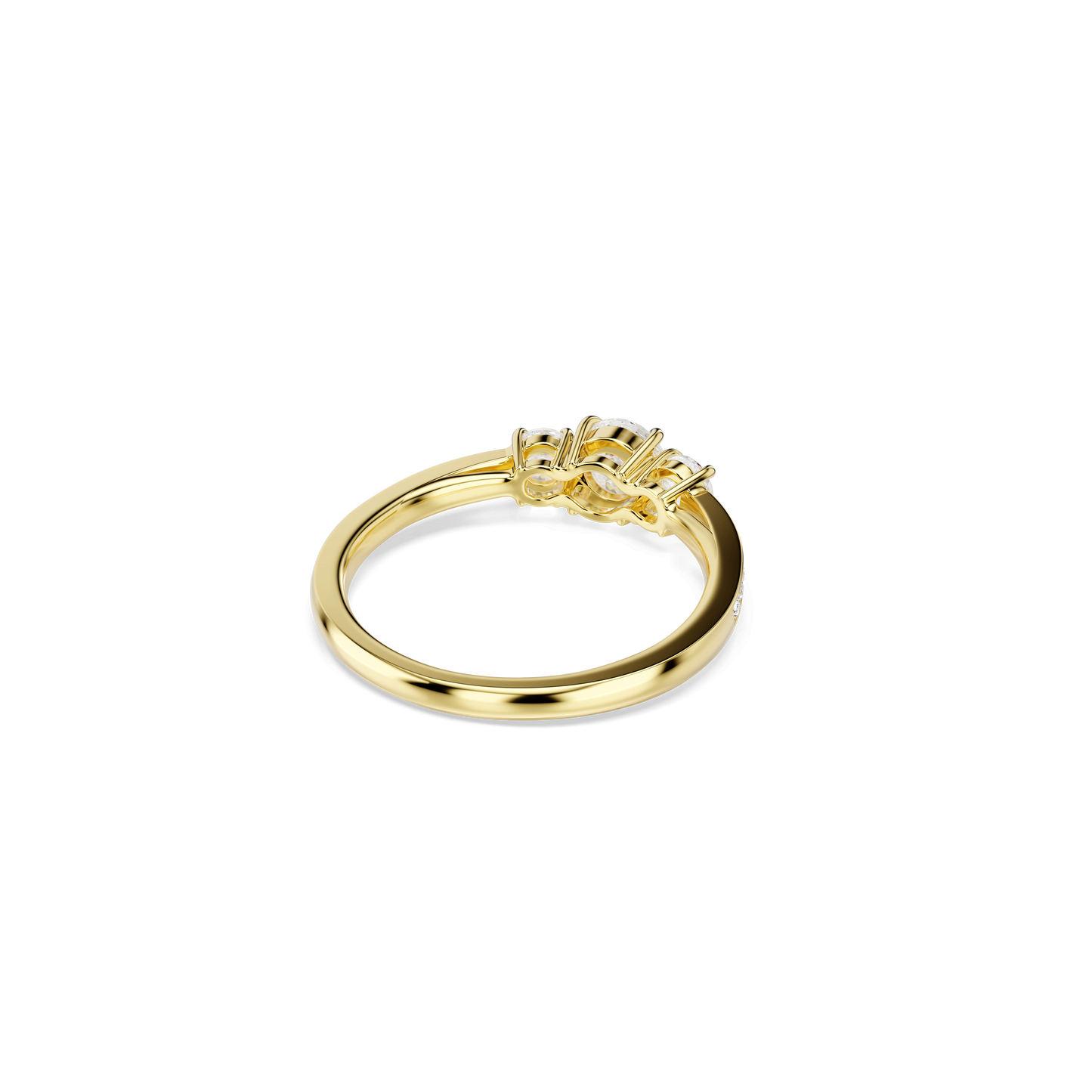Stilla Attract ring, Round cut, White, Gold-tone plated 5723294