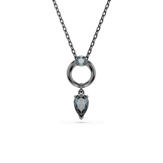 Mesmera pendant, Mixed cuts, Gray, Ruthenium plated 5732491