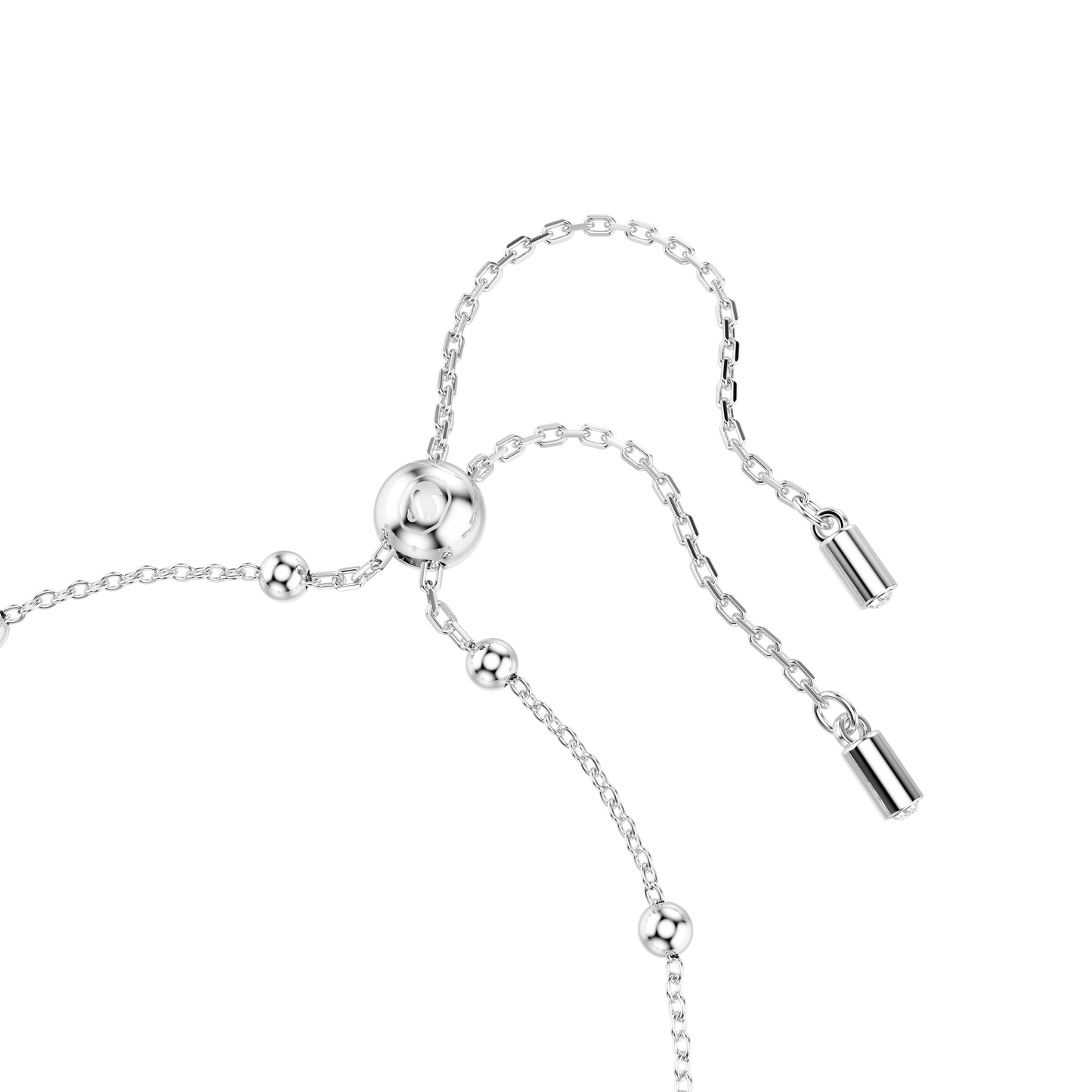 Una Angelic bracelet, Round cut, White, Rhodium plated 5733196