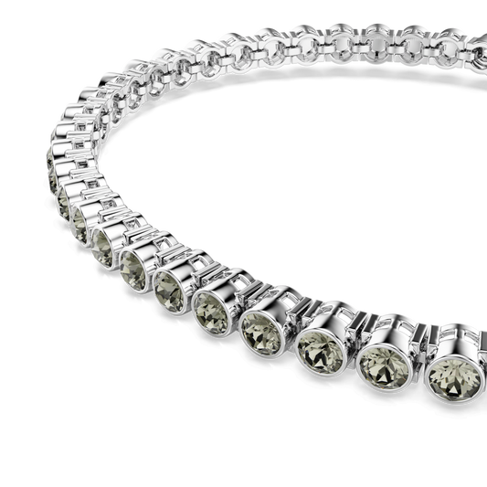 Imber Emily Tennis bracelet, Round cut, Black, Rhodium plated 5734238