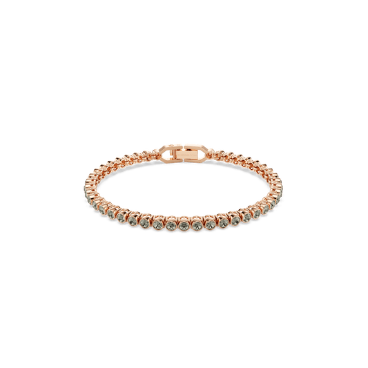Imber Emily Tennis bracelet, Round cut, Black, Rose gold-tone plated 5734240