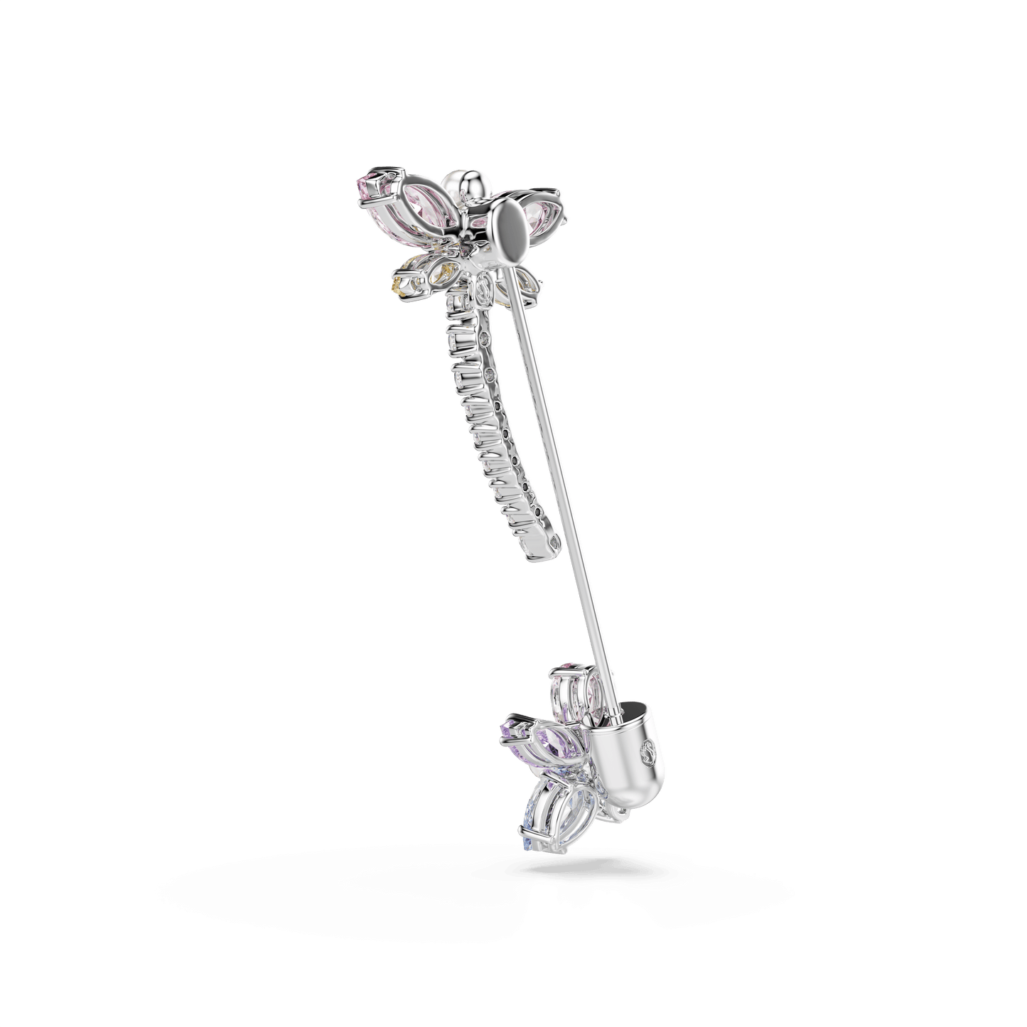 Ariana Grande x Swarovski brooch, Mixed cuts, Dragonfly, Multicolored, Rhodium plated 5737428