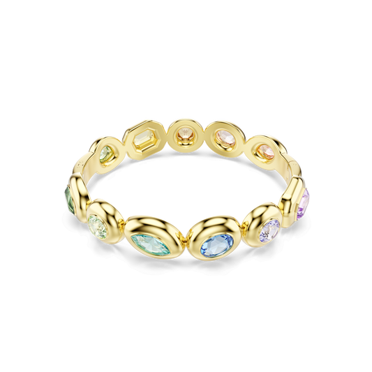 Gema bangle, Mixed cuts, Multicolored, Gold-tone plated 5737447