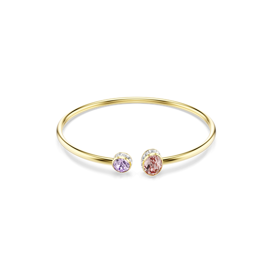Chroma bangle, Mixed cuts, Multicolored, Gold-tone plated 5738475