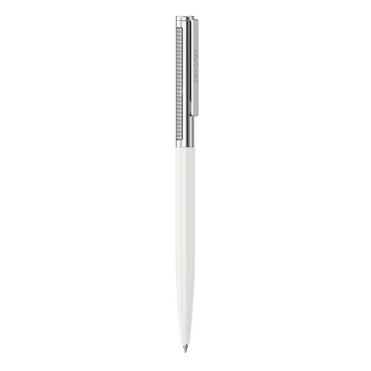 Matrix Tennis ballpoint pen, White, Chrome plated 5740679
