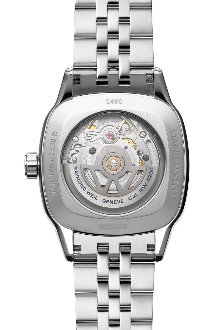 Freelancer Ladies Automatic 60 Diamonds Blue Dial Bracelet Watch, 34.5 x 34.5mm 2490-STS-50051