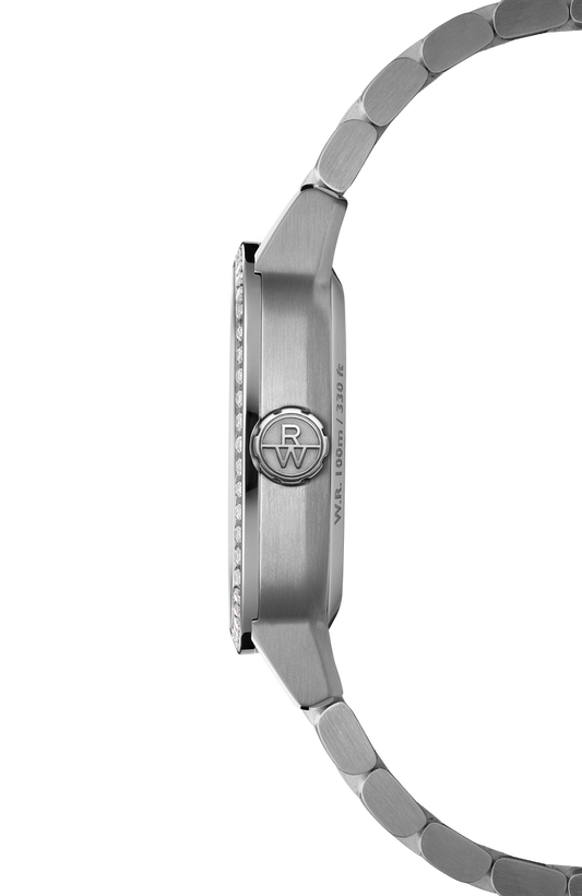Freelancer Ladies Automatic 60 Diamonds Blue Dial Bracelet Watch, 34.5 x 34.5mm 2490-STS-50051