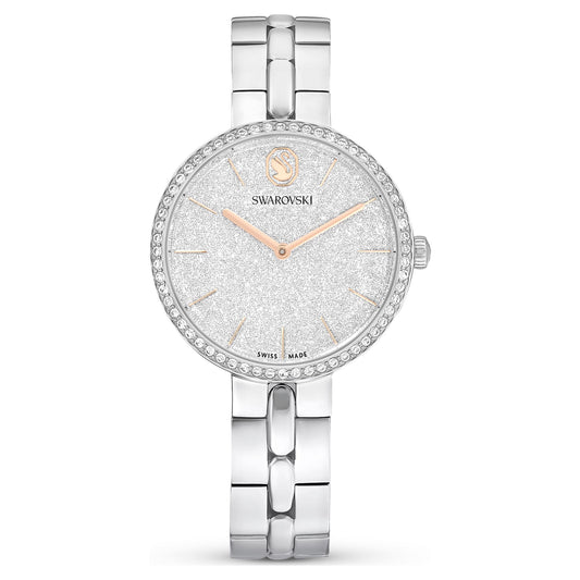 Cosmopolitan watch, Swiss Made, Metal bracelet, Silver tone, Stainless steel 5742475