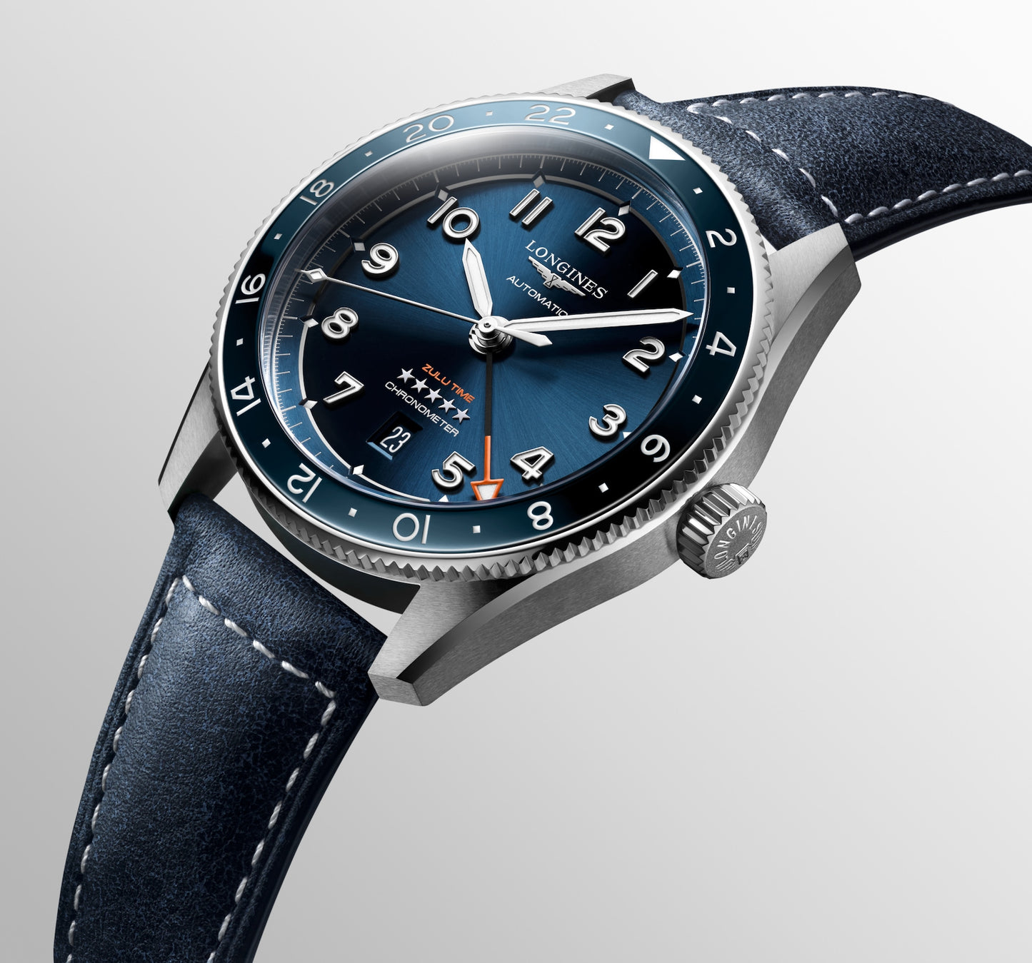 Spirit Zulu Time Automatic Watch L3.812.4.93.2