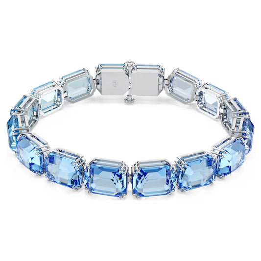 Millenia Bracelet, Octagon cut, Color gradient, Gold Plated