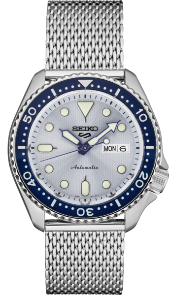 Seiko SRPE77 Seiko 5 Sports Men's Watch Silver-Tone 42.5mm Stainless Steel