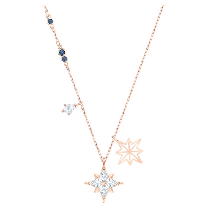 Lijo Décor Swarovski Crystal Authentic Symbol Rose Gold Plated Star Pendant Necklace 5494352