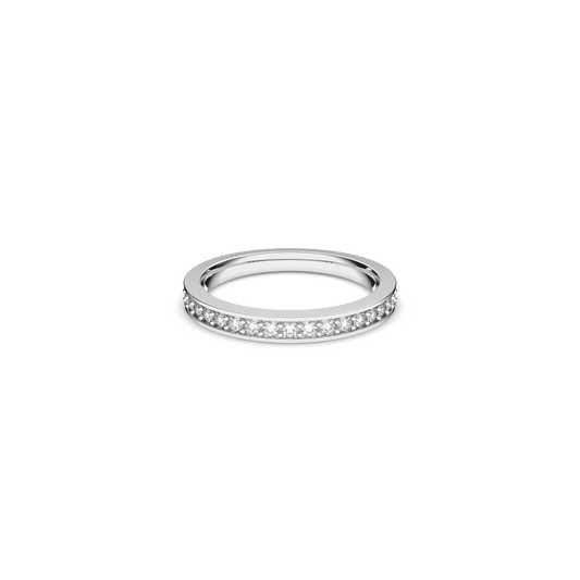 Matrix ring, White, Rhodium plated 1121067
