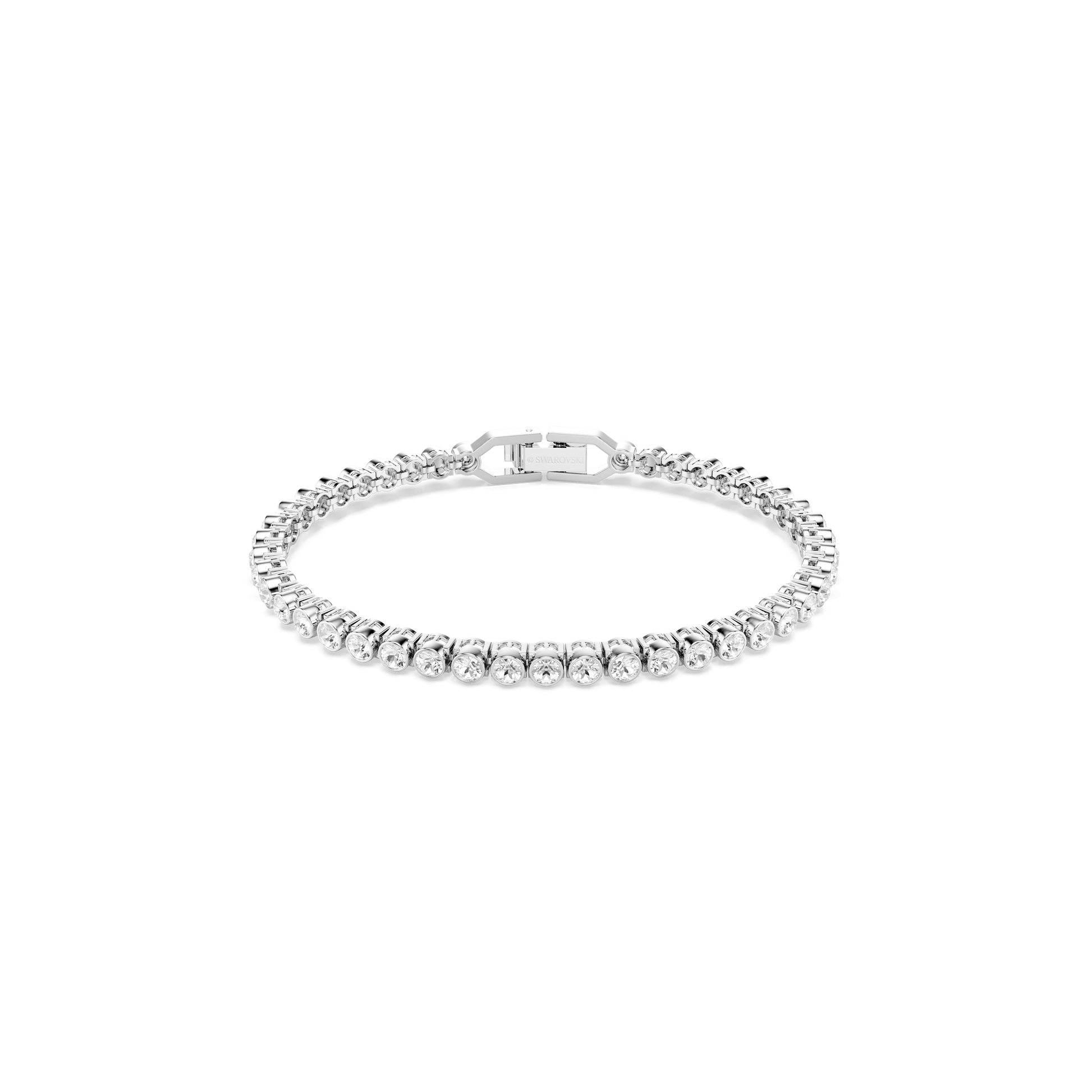 Imber Emily Tennis bracelet, Round cut, White, Rhodium plated 1808960