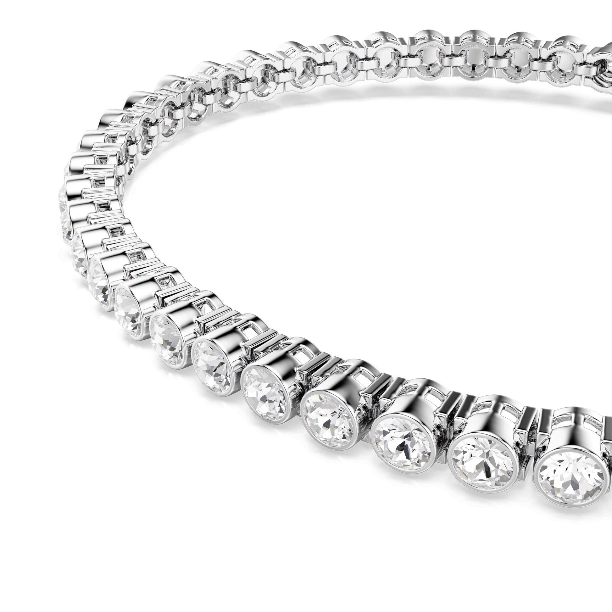 Imber Emily Tennis bracelet, Round cut, White, Rhodium plated 1808960