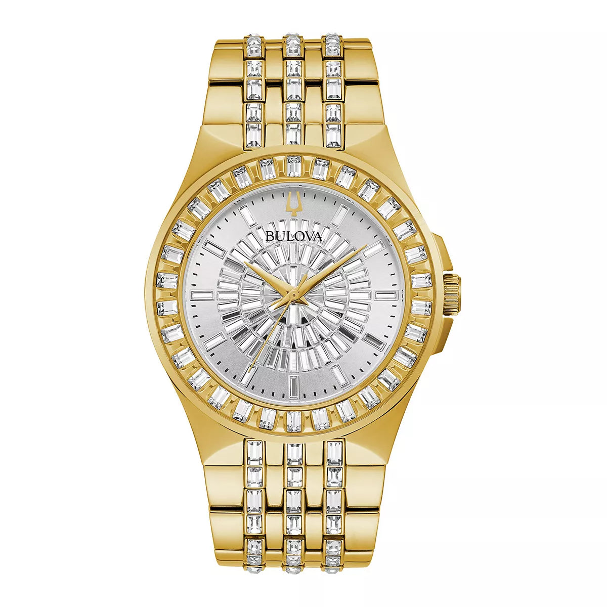 Men's Gold-Tone Crystal Watch - 98A239 by Bulova