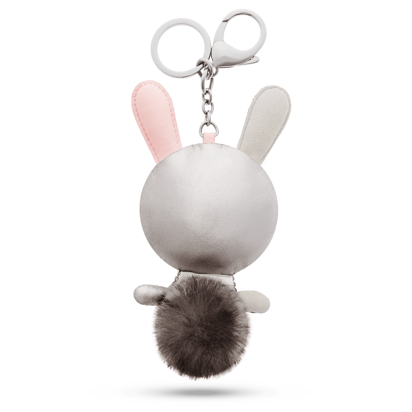 Mathilde bag charm, Rabbit, Gray, Stainless steel 5020921