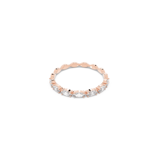 Matrix Vittore ring, Marquise cut, White, Rose gold-tone plated 5366573