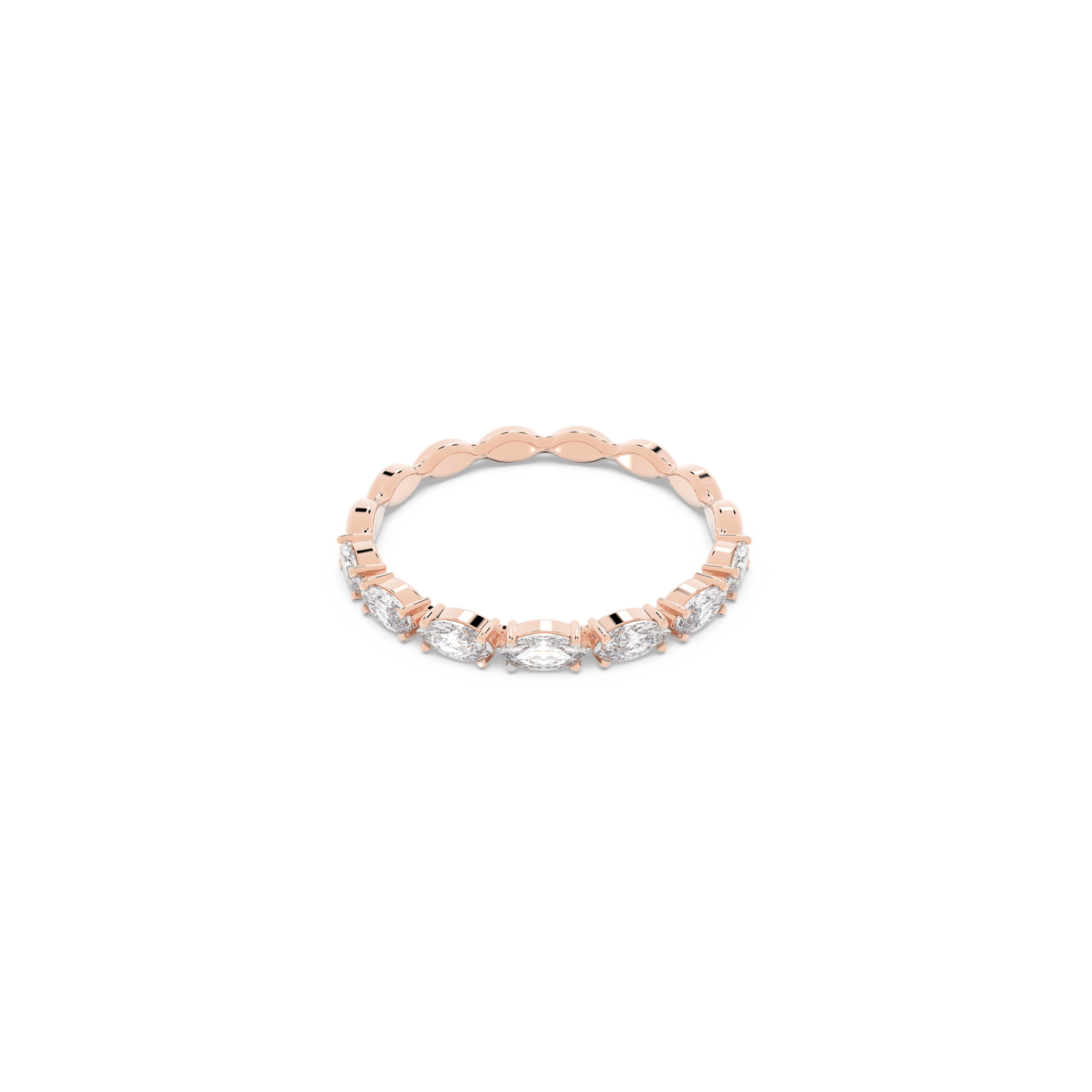 Matrix Vittore ring, Marquise cut, White, Rose gold-tone plated 5366576