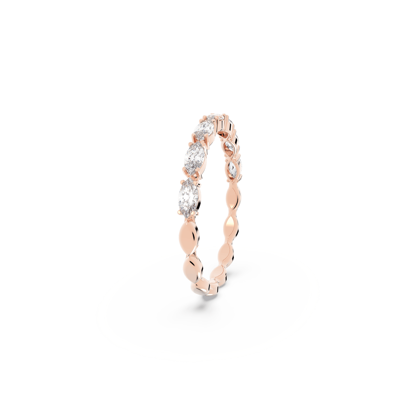 Matrix Vittore ring, Marquise cut, White, Rose gold-tone plated 5366576