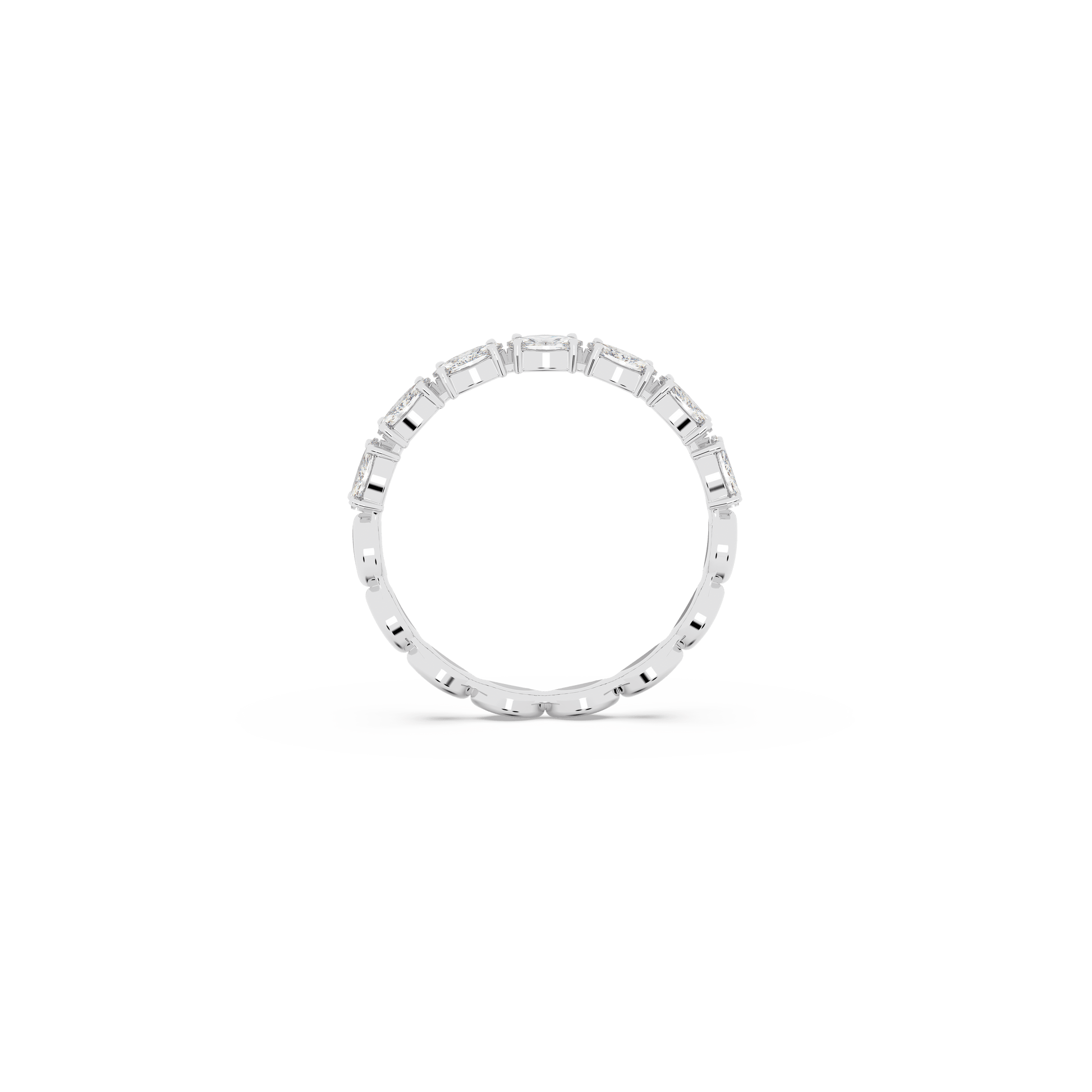 Matrix Vittore ring, Marquise cut, White, Rhodium plated 5366577