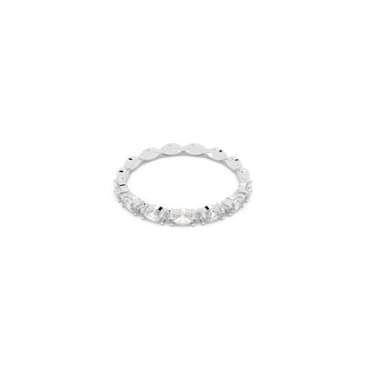 Matrix Vittore ring, Marquise cut, White, Rhodium plated 5366584
