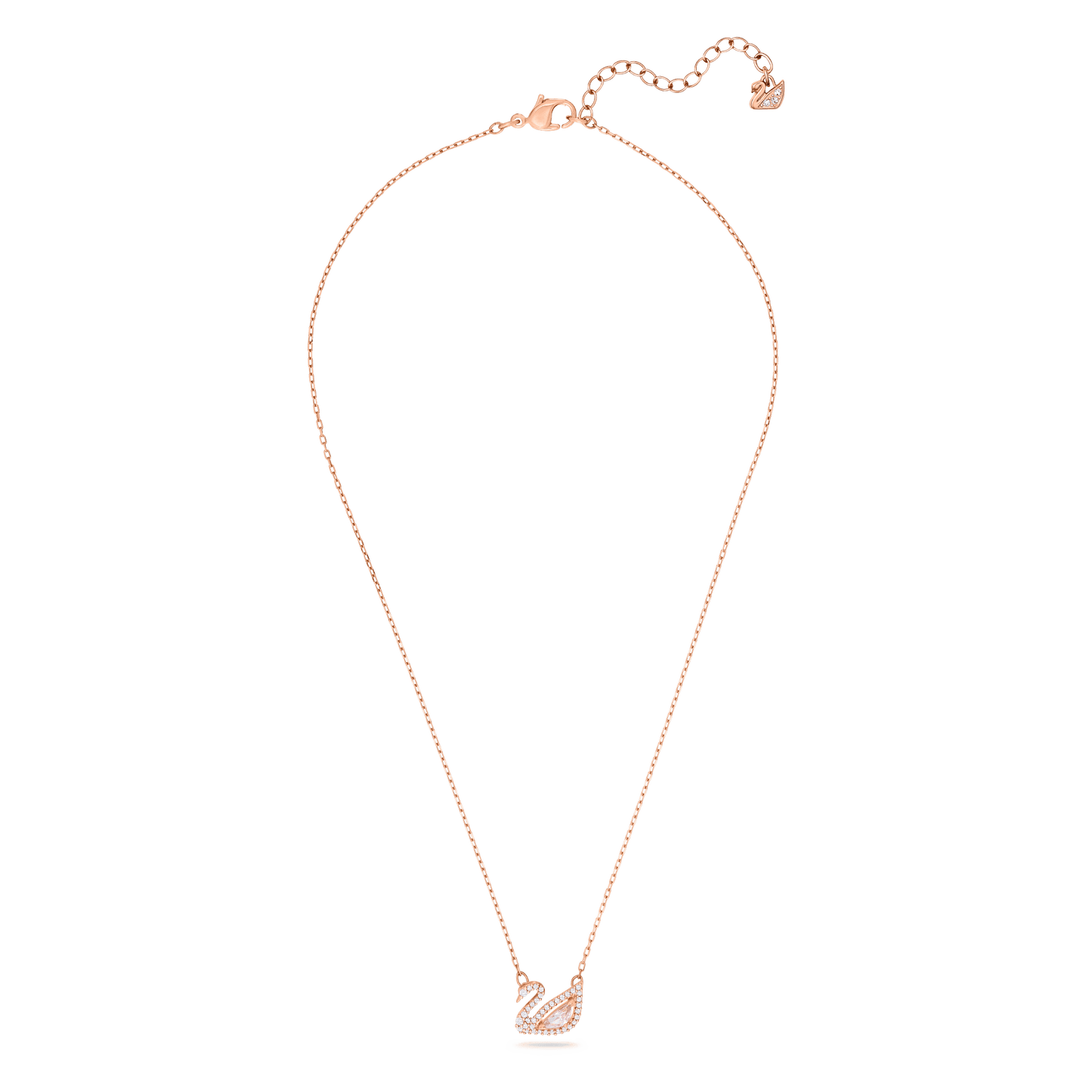 Swan pendant, Swan, Pink, Rose gold-tone plated 5469989