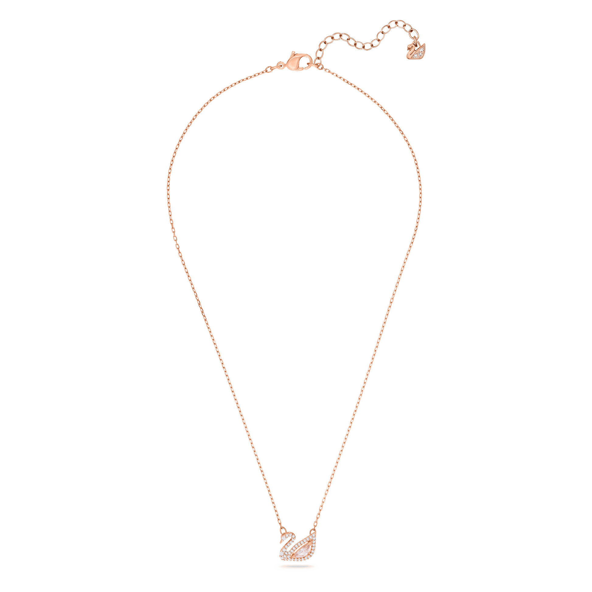 Swan pendant, Swan, Pink, Rose gold-tone plated 5469989
