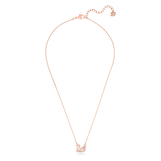 Swan pendant, Swan, Pink, Rose gold-tone plated 5469989